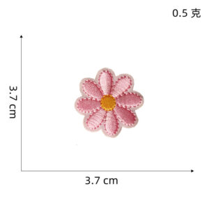 Pink flower cloth patch 8 #