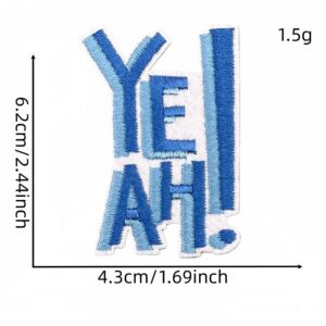Blue series cloth sticker 4#