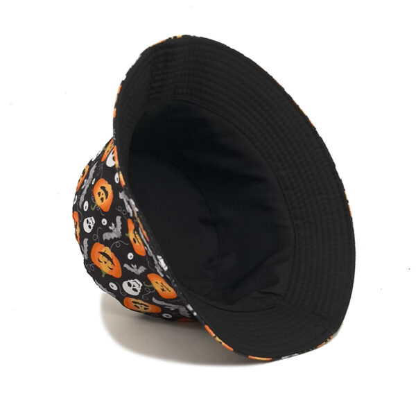 Wholesale Halloween Pumpkin Lamp Printed Fisherman Hat Sun Protection Fashion Accessory for Outdoor