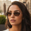 Wholesale Metal Square Frame Retro Punk Sunglasses UV400 for Outdoor Sun Protection