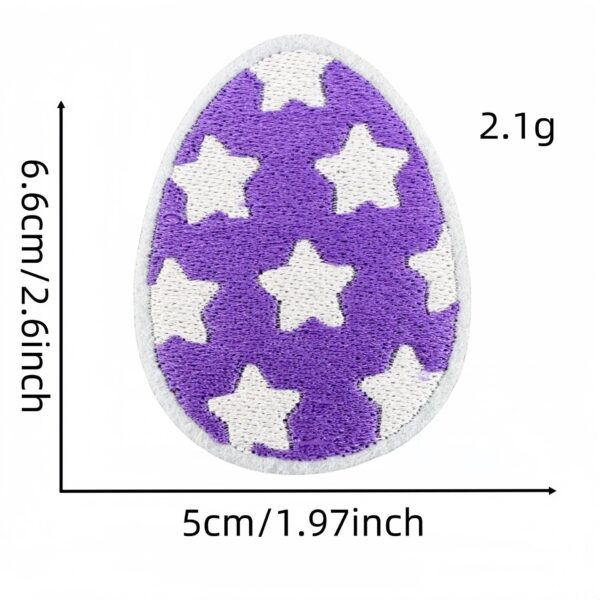 oly-82178d508ad7c816b3fca4a48ab6be10 Wholesale Cute Easter Egg Embroidered Patch Sticker, Polyester Decorative Cloth Patch, Boutique Fashion Accessory