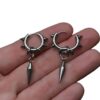oly-82325f4141f78c8442cdaea9bfaf6483 Wholesale Stainless Steel Punk Spike Hoop Earrings Geometric Fashion Jewelry for Women