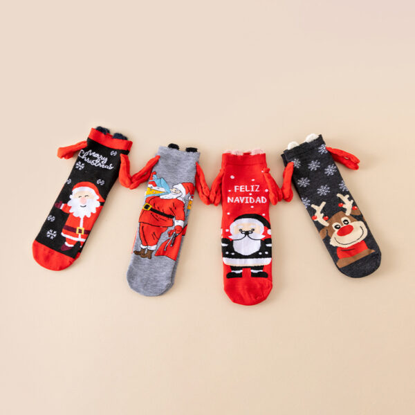 oly-823a9288555254e956b8c70572fb5d4f Wholesale Anime Cartoon Christmas Couple Socks Winter Fashion Accessory Gift