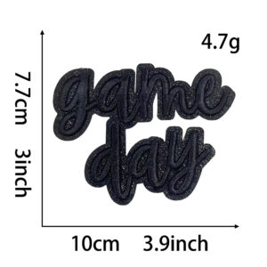 Hot melt glue*black*three-dimensional embroidery gameday
