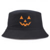 oly-827511853df7ee495899e018e2085373 Wholesale Fashion Pumpkin Print Bucket Hat for Unisex Summer Sunshade