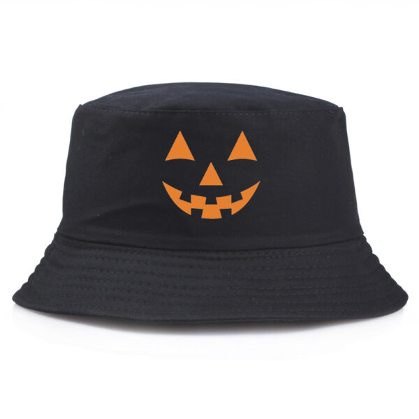 oly-827511853df7ee495899e018e2085373 Wholesale Fashion Pumpkin Print Bucket Hat for Unisex Summer Sunshade