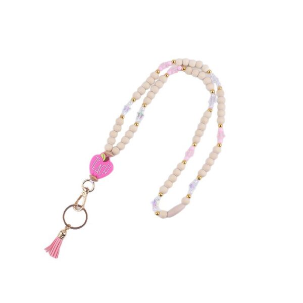 oly-82751dbe37a050751151b4f0c4940897 Wholesale Red Wooden Bead Keychain Tassel Pendant Fashion Accessory Gift Boutique Resale