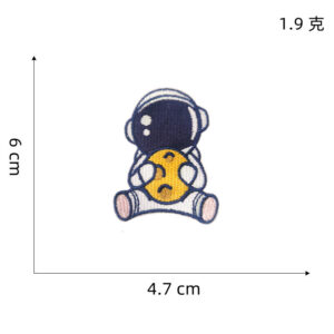 1# astronaut self-adhesive cloth sticker