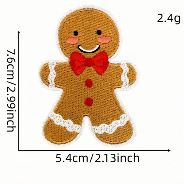 Wholesale Ivory White Christmas Embroidery DIY Patch for Sweater Scarf Bag Decoration