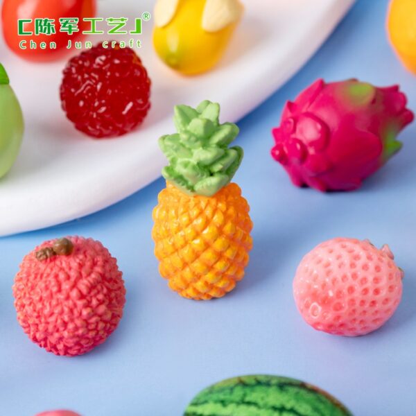 Wholesale Resin Fruit Figurines Blind Bag for DIY Crafts and Home Decor