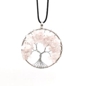 pink crystal leather rope
