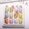 oly-828efb63f1e2f5cfde6f827985ba060f Wholesale UV Plated Acrylic Carrot Loose Beads DIY Phone Chain Bag Charm Craft Supply