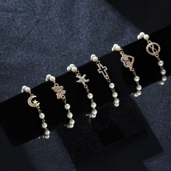 oly-829c8ea86e41b0cb2e16092457397299 Wholesale Cross Pearl Hollow Design Bracelet Fashion Jewelry Accessory Gift