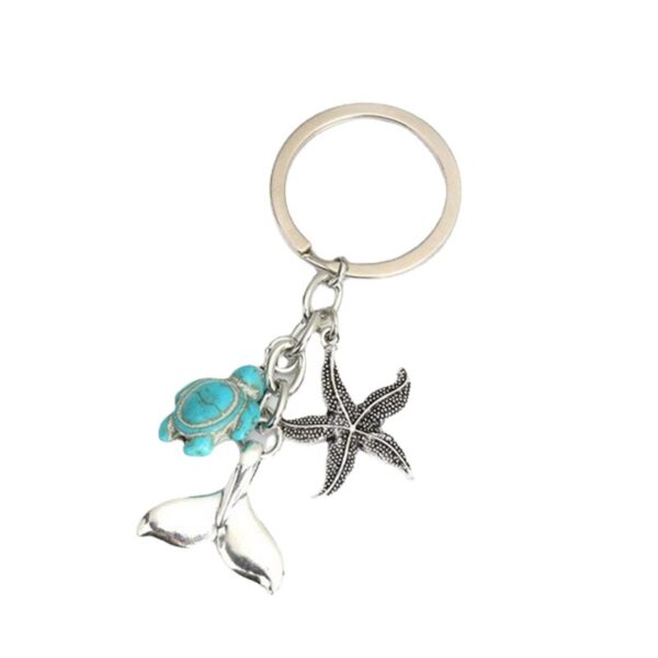 Wholesale Alloy Sea Life Keychain Pendant Charm Gift for Teacher's Day