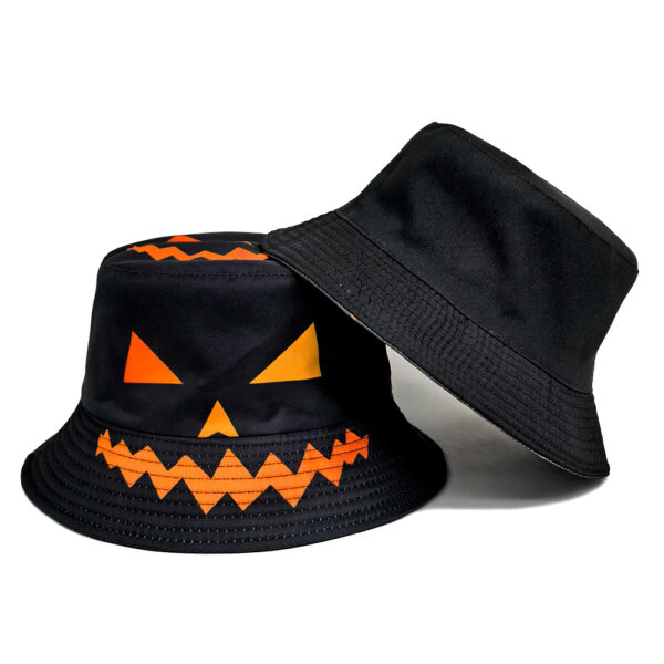 Wholesale Halloween Pumpkin Monster Bucket Hat Trendy Fashion Accessory with Sun Protection for Gift and Boutique Resale