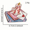 oly-82bc5e614b8e8818d5f512d6695b2cc0 Wholesale Polyester Cartoon Embroidery Patches Pink Anime Design for DIY Clothing Accessories