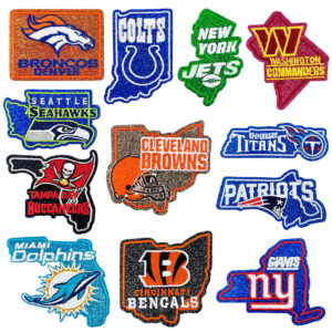 Wholesale 12 Styles Sports Team Embroidered Patches DIY Iron-On Fashion Accessory Gift for Clothing OLY Exclusive