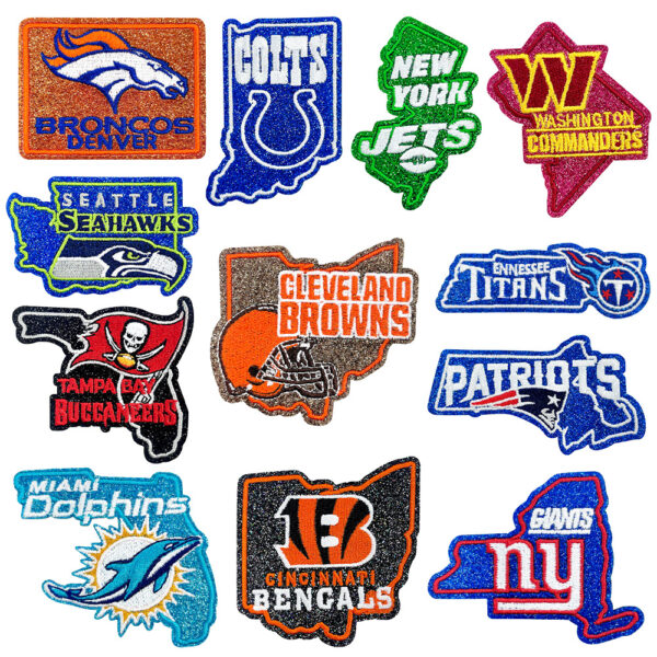 oly-82eddc12159cb71ccc0c81a589f19c8a Wholesale 12 Styles Sports Team Embroidered Patches DIY Iron-On Fashion Accessory Gift for Clothing OLY Exclusive