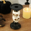oly-82f6b1d269b337e38152245a83f103e2 Wholesale Resin Halloween Skeleton Crow Candle Holder European Style Home Decor