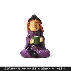 Dy2265d tea witch halloween ornament
