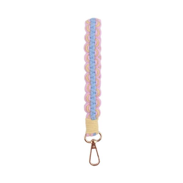 oly-8309e0df169fd8dd9a0ce0946cbcdc53 Wholesale Handwoven Cotton Rope Keychain in Red Bag Charm Phone Strap Gift for Women