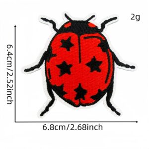 Red series cloth sticker 5#