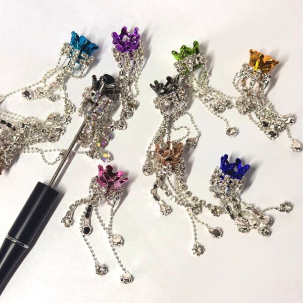 oly-831ed3db944fc76d2f7c5ed5d592fbcf Wholesale Trendy Crown Tassel Rhinestone Beads Plastic Resin DIY Jewelry Making Accessory