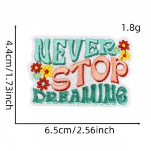 Colorful english cloth stickers 15#