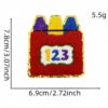 oly-83301afb17381450ba8d2cad940a0764 Wholesale Cartoon Embroidery Patches Gold Edge Towel Cloth Sticker for Children Clothing Bags Decor Iron-On Fashion Accessory