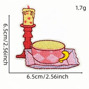 Pink series cloth stickers 14 #