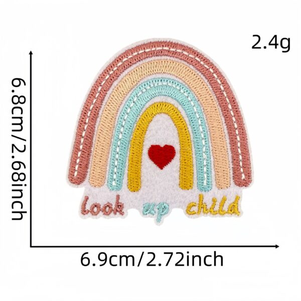 Wholesale Polyester Embroidered Cartoon English Patch - Iron-On Decorative Badge for DIY Clothing Accessory
