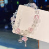 oly-836eccdb25d872cc05a8e18179097280 Wholesale Blue Ice Crystal Butterfly Bracelet Fashion Accessory for Everyday Wear