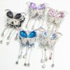 oly-837a26dd456b37b0eeea2b218532943b Wholesale Pink Alloy Butterfly Tassel Beads DIY Phone Chain Accessory