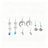 oly-83814504853ee0a9454bccd5d488aacb Wholesale Zinc Alloy Hollow Flower Turquoise Bohemian Moon Earrings Jewelry Accessory for Women