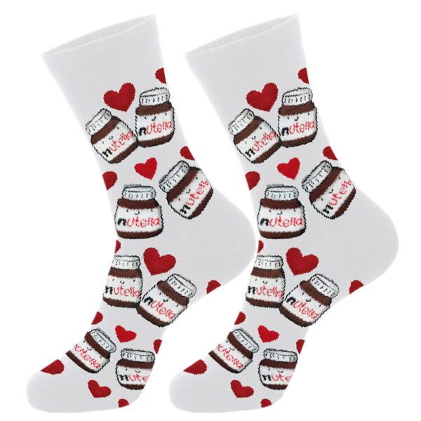 oly-8395af1e11f60b3dca95b9649c89bc26 Wholesale Food Pattern Unisex Cotton Socks Breathable Casual Socks for Youth - Boutique Resale