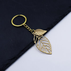 oly-83a265dc4c2c094e920980802417ccef Wholesale Stylish Gold Leaf Alloy Keychain Bag Charm Chinese Style Boutique Resale Jewelry Accessory