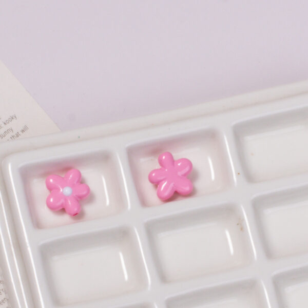 oly-83aa2a7ca49e227971e35970792b397a Wholesale Electroplated Acrylic Beads Mixed Color Dot Oil Flowers Light Luxury Style for DIY Jewelry Bag Charm Boutique Resale