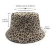 oly-83ae42e5cabc63c675065608b93b847f Wholesale Corduroy Leopard Print Reversible Bucket Hat for Women Trendy Casual Sun Hat