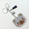 Wholesale Cute Bear Crystal Keychain Wedding Gift Bag Charm Decorative Accessory