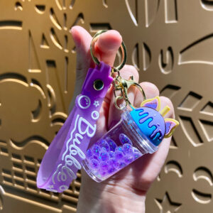 Bubble Bead Milk Tea Cup-Purple / Single OPP bag packaging