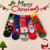 oly-83dd97e33724fb4104b705cb44e41f32 Wholesale Christmas Cartoon Socks with Reindeer and Snowflake Pattern for Women Winter Casual Wear