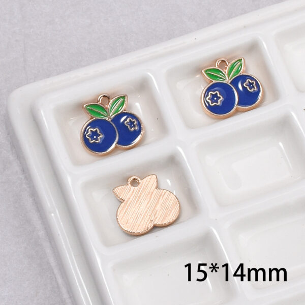 oly-83e5ed23d9d6cb1a453aadef1176366b Wholesale Zinc Alloy Oil Drip Blueberry Fruit Pendant Bag Charm Keychain Accessory for Everyday Wear