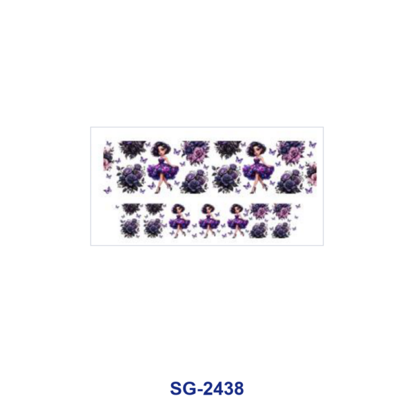 Wholesale 8pcs Mixed Floral Fashion Lady Cartoon Print 3oz Cup Stickers Wrap OLY Exclusive