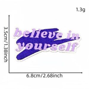 Inspirational english cloth sticker 9#