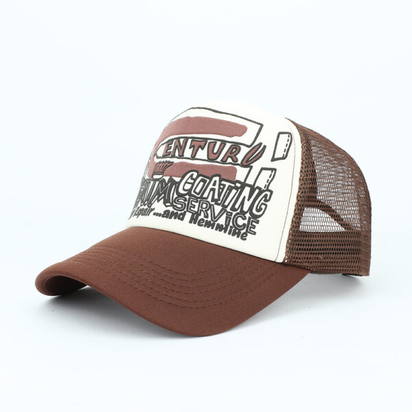 Wholesale Chic Contrast Letter Print Baseball Cap Mesh Breathable Summer Hat Fashion Accessory for Everyday Wear