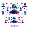 oly-84522bfcac0ba189b4363ab638ab8061 Wholesale 2/4/8pcs Colorful Christmas Mini Keychain Sticker