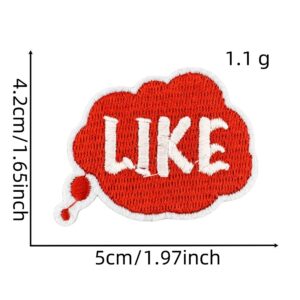 English word cloth stickers 10#