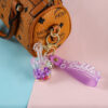Wholesale Luminous Guitar Keychain Acrylic Oil Filled Bag Charm Gift