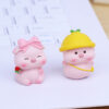 oly-846c37f67c8899804a562aa0e636f883 Wholesale Cute Pig Resin Figurine Set 4 Piece Desktop Car Decor Everyday Gift