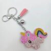 Wholesale Cartoon Rainbow Unicorn Rhinestone Keychain Car Key Accessory Resale Gift